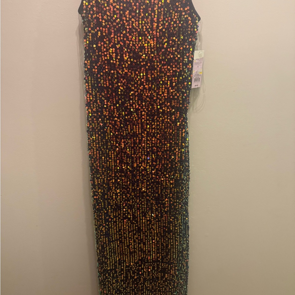 Sequin Evening Gown - Multicolor